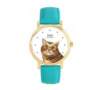 Toff London Ladies Brown Scottish Straight Cat Head Watch