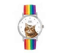 Toff London Ladies Brown Scottish Straight Cat Head Watch