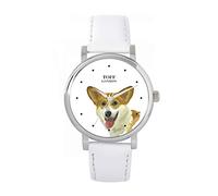 Toff London Ladies Brown Welsh Corgi Dog Head Watch