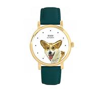 Toff London Ladies Brown Welsh Corgi Dog Head Watch