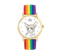 Toff London Ladies Cornish Rex Cat Head Watch