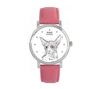 Toff London Ladies Cornish Rex Cat Head Watch