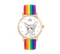 Toff London Ladies Cornish Rex Cat Head Watch