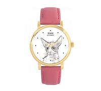 Toff London Ladies Cornish Rex Cat Head Watch