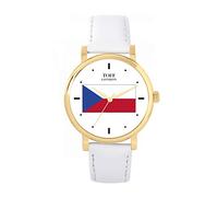 Toff London Ladies Czech Republic Flag Watch