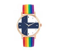 Toff London Ladies Finland Flag Watch