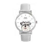 Toff London Ladies Grey Miniature Schnauzer Dog Head Watch