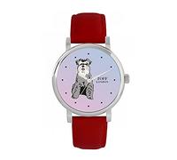 Toff London Ladies Grey Miniature Schnauzer Dog Watch