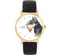 Toff London Ladies Grey Scottish Terrier Dog Head Watch