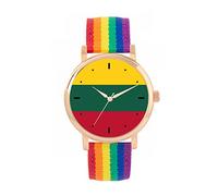 Toff London Ladies Lithuania Flag Watch