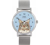 Toff London Ladies Maine Coon Cat Head Watch