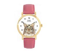 Toff London Ladies Maine Coon Cat Head Watch