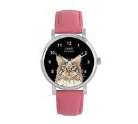 Toff London Ladies Maine Coon Cat Head Watch