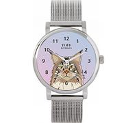 Toff London Ladies Maine Coon Cat Head Watch
