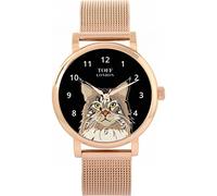 Toff London Ladies Maine Coon Cat Head Watch