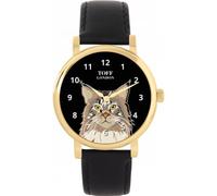 Toff London Ladies Maine Coon Cat Head Watch