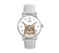 Toff London Ladies Maine Coon Cat Head Watch