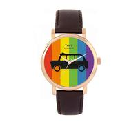 Toff London Ladies Multicolour Black Taxi Watch