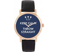 Toff London Ladies Navy Keep Calm Throw Straight Watch