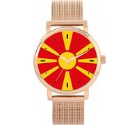 Toff London Ladies North Macedonia Flag Watch