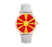 Toff London Ladies North Macedonia Flag Watch