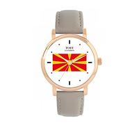 Toff London Ladies North Macedonia Flag Watch