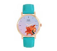 Toff London Ladies Orange Lilies Flower Watch