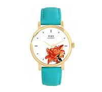 Toff London Ladies Orange Lilies Flower Watch