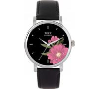 Toff London Ladies Pink Gerbera Flower Watch