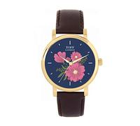Toff London Ladies Pink Gerbera Flower Watch