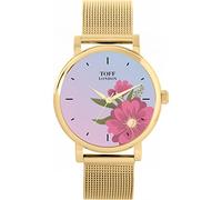 Toff London Ladies Pink Gerbera Flower Watch