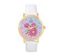 Toff London Ladies Pink Gerbera Flower Watch
