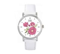 Toff London Ladies Pink Gerbera Flower Watch