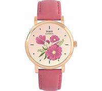 Toff London Ladies Pink Gerbera Flower Watch