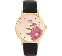 Toff London Ladies Pink Gerbera Flower Watch
