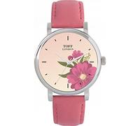 Toff London Ladies Pink Gerbera Flower Watch
