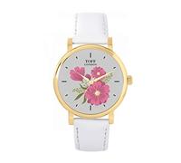 Toff London Ladies Pink Gerbera Flower Watch