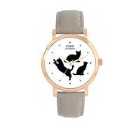 Toff London Ladies Playful Cats Watch