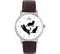Toff London Ladies Playful Cats Watch