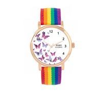 Toff London Ladies Purple Butterfly Watch