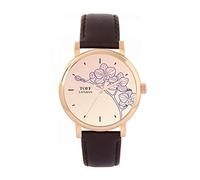 Toff London Ladies Purple Orchid Flower Watch