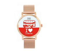 Toff London Ladies Red Double Decker Bus Watch