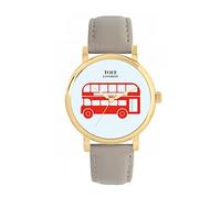 Toff London Ladies Red Double Decker Bus Watch