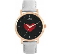 Toff London Ladies Red Valentine Heart Watch