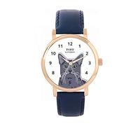 Toff London Ladies Russian Blue Cat Head Watch
