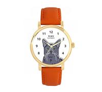 Toff London Ladies Russian Blue Cat Head Watch