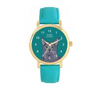 Toff London Ladies Russian Blue Cat Head Watch