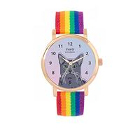 Toff London Ladies Russian Blue Cat Head Watch
