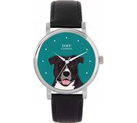 Toff London Ladies Staffordshire Terrier Dog Head Watch