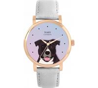 Toff London Ladies Staffordshire Terrier Dog Head Watch
